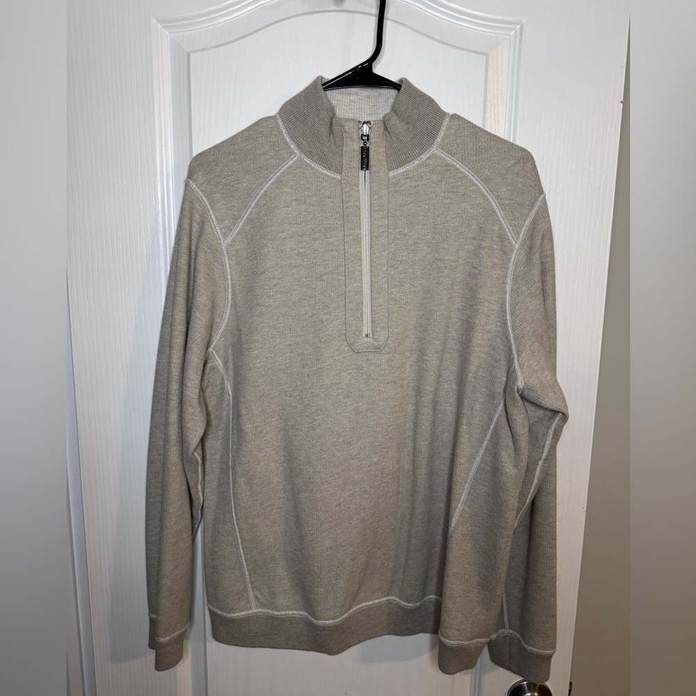 Tommy Bahama Reversible 1/4 Zip Pullover - S